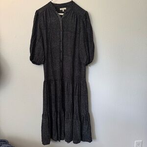 Max Studio Black Polka Dot Midi Dress – Size M $27